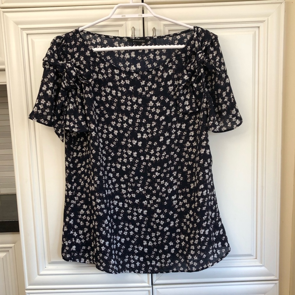 Banana Republic women’s floral jersey s/s blouse